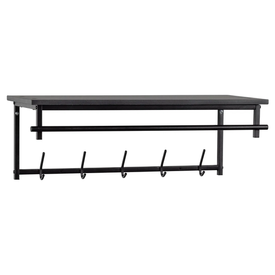 Waldrop Metal 5 - Hook Wall Mounted Coat Rack with Storage