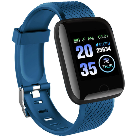 116Plus Intelligent bt Watch Fitness Tracker Universal Step Counter Heart Rate Monitor Sport Wristband Watch