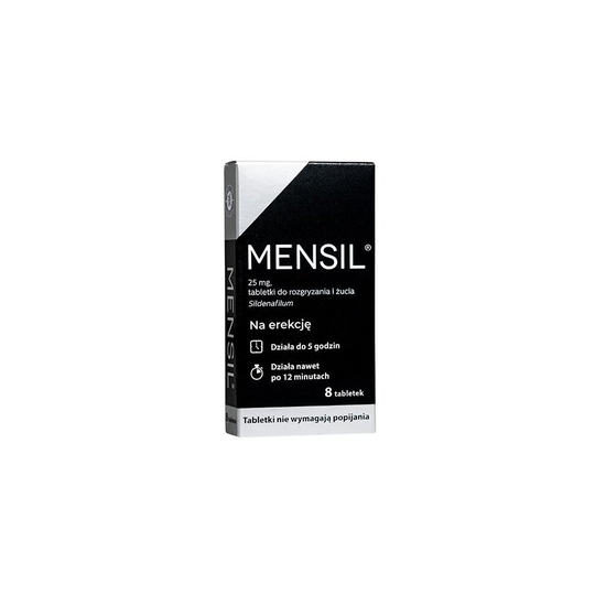 Mensil 25mg - 8 tablets. - erectile dysfunction drug