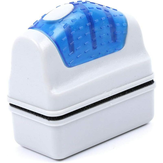 Magnetic Glass Cleaning Brush Cleaner Magnet Glass Scraper Algae Cleaning Floating Brush for Aquarium Fish Tank Size s