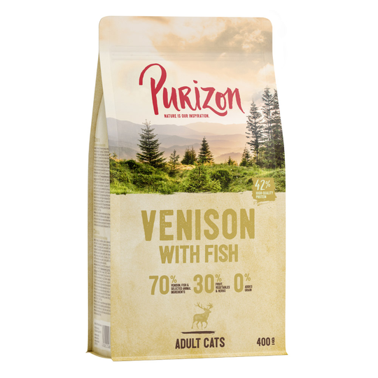 400g Purizon Dry Cat Food - Special Price!* - Adult Venison & Fish (400g)