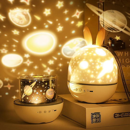 Thsinde - Star Projector with Remote Control, Baby Night Light, Cute Rabbit Projector Lamp with usb Charging Timer, Suitable for Nursery Birthday