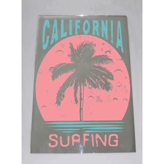 Summer Graphic and Slogan Wall Mounted Accent Mirror