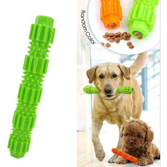 Litzee - Dog Toys Chew Chewing Pet Tooth Biting Molar Interact Feeder Anti-bite Puppy Playing iq Training Toothbrush Stick Treat Dispensing,