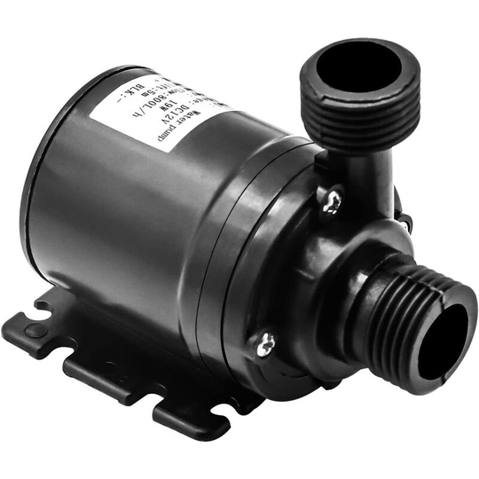 Water Pumps Pond Pump,DC 12V Mini Booster Pump 800L/H 5M Brushless Motor Submersible Pump for Fountain Pool Solar Circulation System Fountain Pool