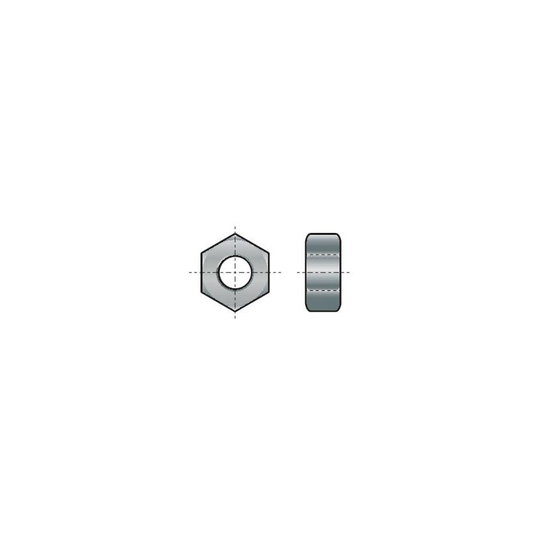 7/16 unf Hex Nut (8)- you get 10 - Qualfast