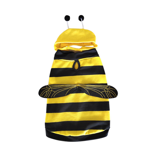Halloween pet dog clothes little bee cute funny puppy transform into cat and dog costume Bumble Bee Pet Costume,