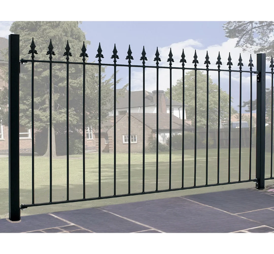 Pinkley Spear Top Metal Fence Panel 183cm GAP x 95cm H