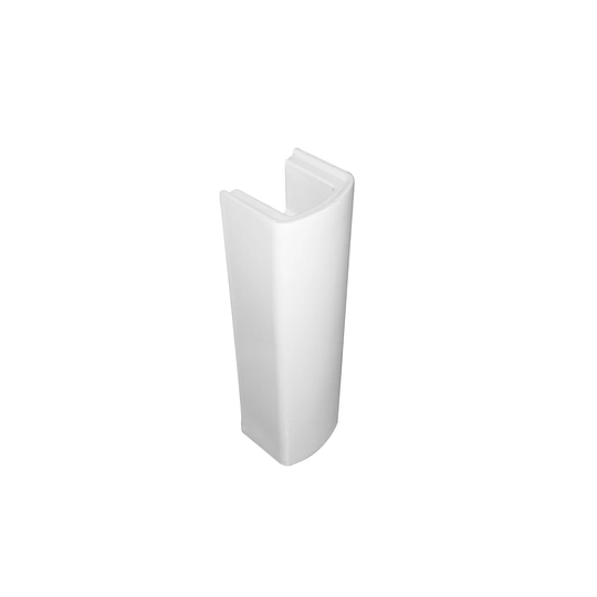 Vibe White Ceramic Pedestal Bathroom Sink