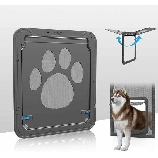 Dog Door - Lockable Pet Door - Cat Door (37 x 42 cm)
