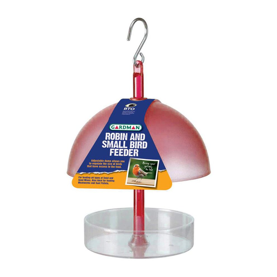 Gardman A01327 Robin and Small Bird Feeder - Red
