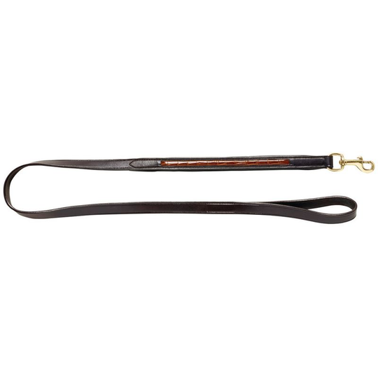 Woof Masta Leather Croc Dog Lead (m/l) (Brown) - Brown