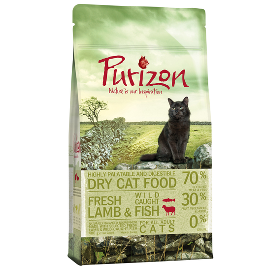 Purizon Adult Grain-Free Dry Cat Food Mixed Pack - 3 x 400g
