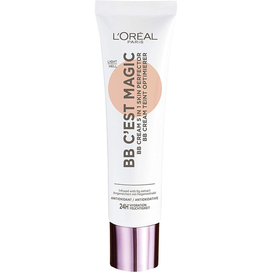 L'Oreal Paris BB Cream C'est Magic 02 Light with Pro-vitamin B5 and Vitamin E, SPF 20
