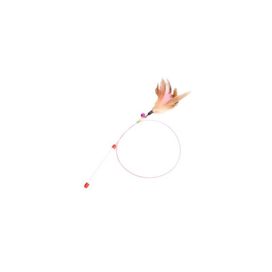 Cat feather toy, pet training, teasing interactive toy, kitten hunter for practice game fun