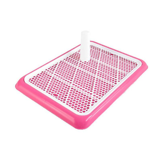 Pet Dog Toilet Indoor Mesh Potty Pan Puppy Pee Poo Training Pad For Small Medium Large Dog,Pink,, - Thsinde