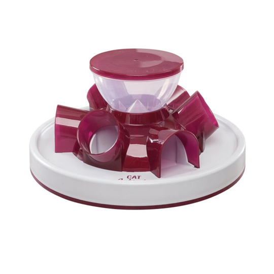 Interactive Cat Toy Treat Dispenser Dry Food Slow Eating Dishwasher Safe