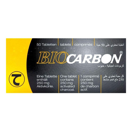 Biocarbon 250Mg Tablets 50'S