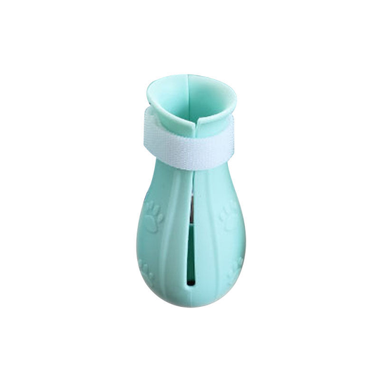 Cat Bath Feet, Cat Shoes, Silicone Anti-Scratch Cat Shoes, Pet Shoes, Cat Supplies, a Set Of Four Green - Muff