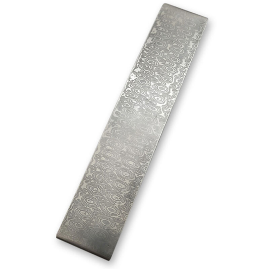 Damascus Steel diy Cutter Making Materials Pattern Steel Bar Cutter Blade Blank Has Been Heat Treating rose