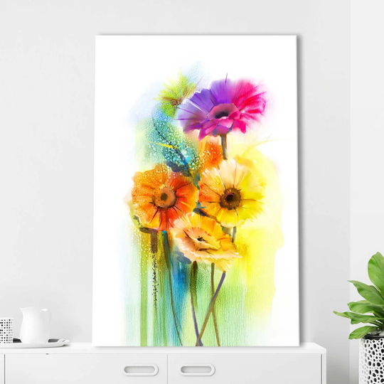 Nothing but Flowers - Wrapped Canvas Painting Print