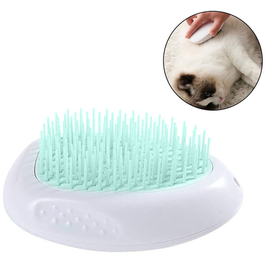 Pets Hair Massage Comb, Cat Grooming Brush Quick Hair Removal Pets Hair Massage Comb, green