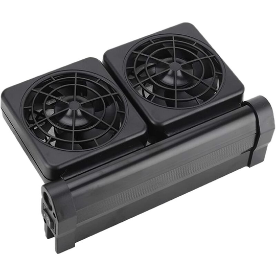 Aougo - Aquarium Fan Aquarium Coolers Cooling Fan System for Salty Freshwater Aquarium Fish Tank Temperature Control Cooling