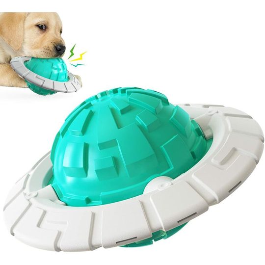 Indestructible Dog Toy Dog Chew Toys Squeaky Ball Frisbee Interactive Intelligence Game Clean Teeth Durable for Small Medium Dogs