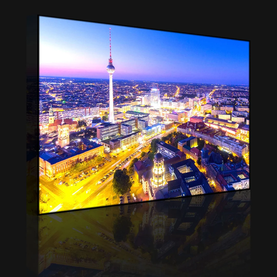Berlin City Panorama - Wrapped Canvas Photograph Print