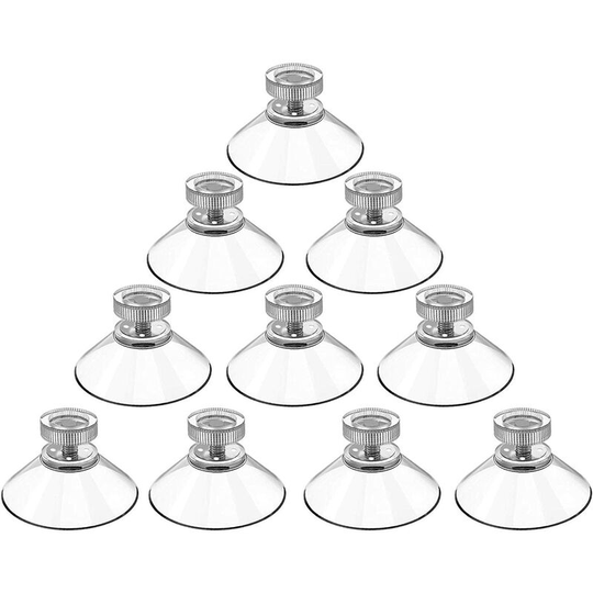 Suction Cups with Thread with Knurled Nuts Transparent, Kitchen Suction Cups Fixture for Wall Cabinets, Towel Hooks
