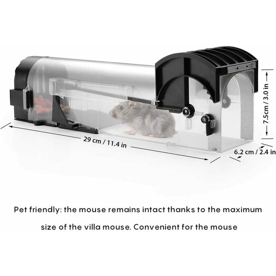 Mouse Trap Parts, Humane Mousetraps Smart Mousetraps Original Mouse Catch Live Mice Animal Friendly Plastic Rat Trap