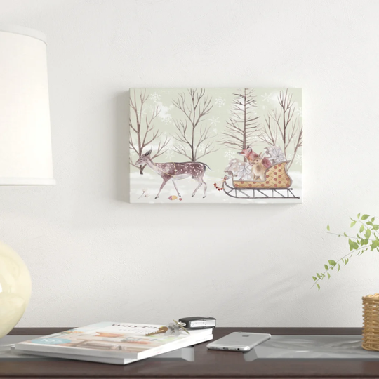 Christmas Time II by Melissa Wang - Wrapped Canvas Graphic Art Print