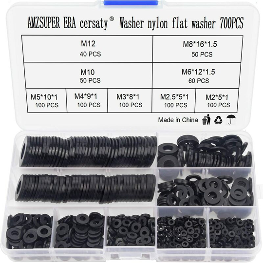 700pcs Cap Screw Nut Cap Screw Nut Washer Assortment Kit Industrial supplies for multiple purposes