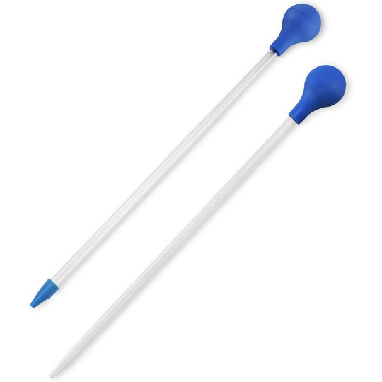 2 Pcs Coral Feeder Fish Feeder Long pipette for feeding most aquarium organisms, feeding fish and coral 33cm