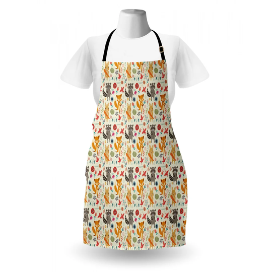 Raccoon Rabbit and Fox Apron