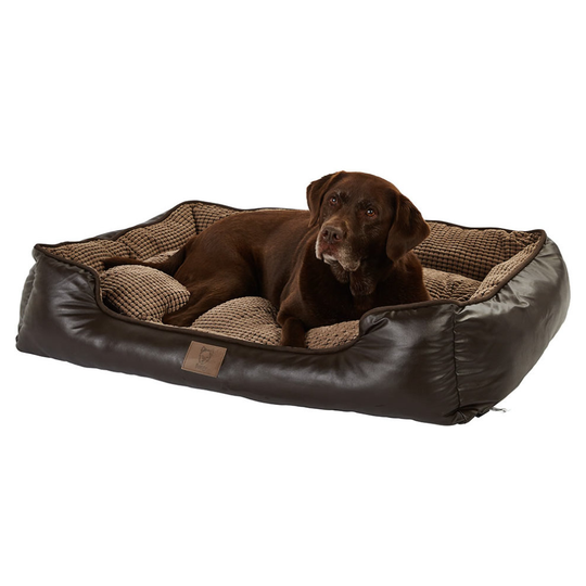 (X-Large) Bunty Tuscan Faux Leather Bed