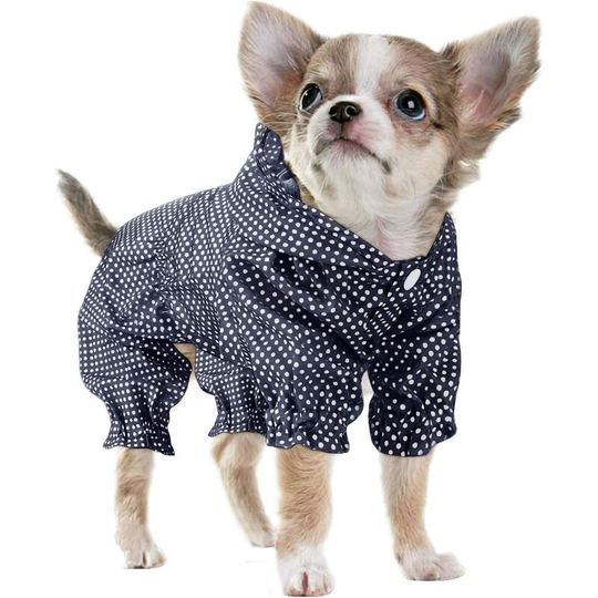 Dog Raincoat Coats with Hood, Raincoat Jacket Pet Dog Rain Coat Lightweight Waterproof Outdoor Rain Poncho with Harness Hole (XXL, Blue)