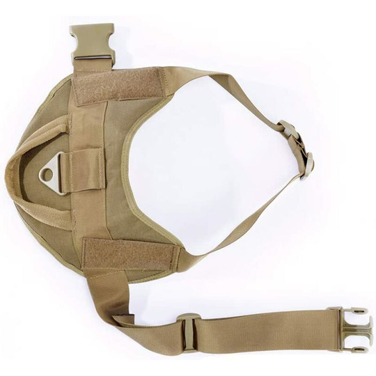 Tactical Dog Harness Patrol Service Military Training Dog Vest Adjustable Working Dog Vest with Handle, Black, l