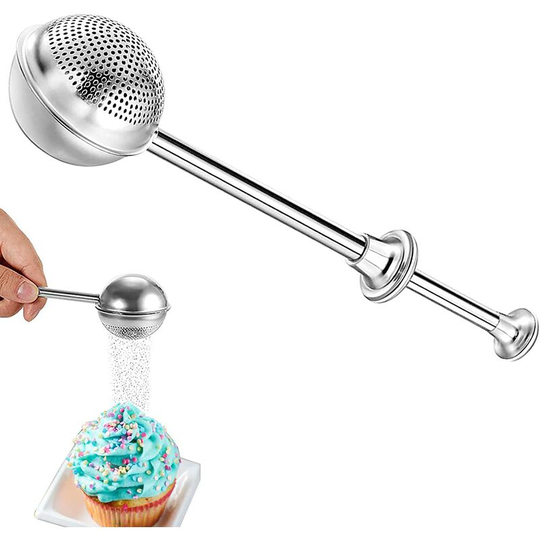 Flour Duster for Baking, Flour Sifter for Baking, Stainless Steel Powdered Sugar Shaker Duster Sifter for Sugar, Flour and Spices