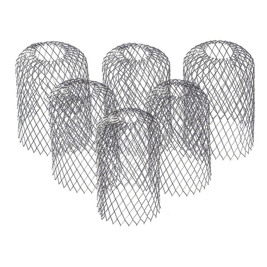 Sun Flowergb - 6Pcs Flexible Gutter Filter Metal Gutter Guard Anti-Rodent Leaves Adjustable Gutter Gutter Downpipe Roof and Garden Building