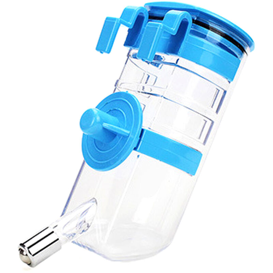 Hanging Pet Drinking Bottle with Large Capacity Portable Pet Water Dispenser Stainless Steel Ball Drinking Water Head