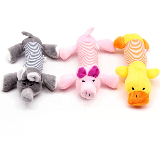3 pcs Pet supplies, four leg long plush toys, voice stripe, molar training, pet interactive toys 24 * 14cm