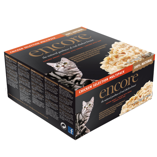 Encore Cat Tin Multipack Selection 8 x 70g - Chicken Selection