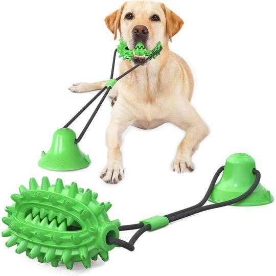 Dog Chew Toys, Dog Suction Cup Toy, Multi-Function Pet Dog Molar Teeth Cleaning with Dental Care Function for Dog(Small Dog)