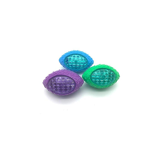 Dog Ball 3 Pcs Durable Dog Rugby Vocal Flash Pet Toy