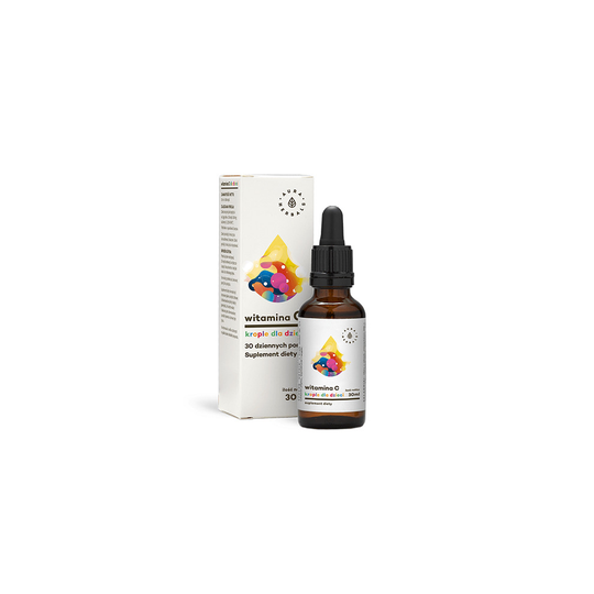 AURA HERBALS Witamina C dla dzieci 100 mg krople 30 ml