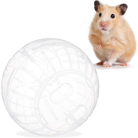 Hamster Ball, Rodent Toy, Accessory, Mouse, Plastic, 14.5 cm, Transparent 1 item