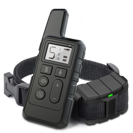 Muff - Pet Supplies Dog Trainer with Remote Control Remote Control Dog Training Electric (Black)