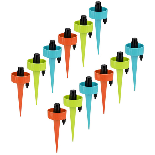 Auto Plant Watering Devices Spikes Slow Release Control Flow Rate Drip Irrigation - 12PCS