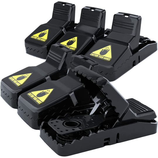 6 Pack Mouse Traps, Reusable Mouse Trap, Instant Rat Trap, Safe and Painless, Rodent Bait Cup, Indoor Outdoor, Easy to Clean and Use